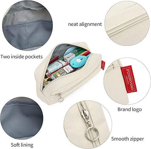 Miniatura 10 de FUXINGYAO Estuche para lápices de gran capacidad Oficina Almacenamiento de gran tamaño Bolsa de papelería simple Bolsa de titular de la caja