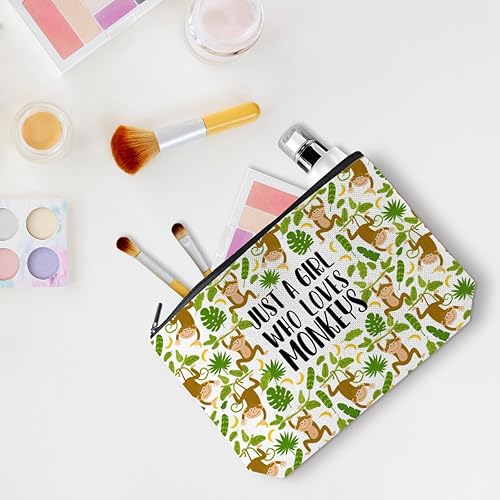 Miniatura 10 de Funny A Girl Loves Animals Pickles - Bolsa de maquillaje para cosméticos, bolsa de viaje para fiestas de animales, artículos de decoración para