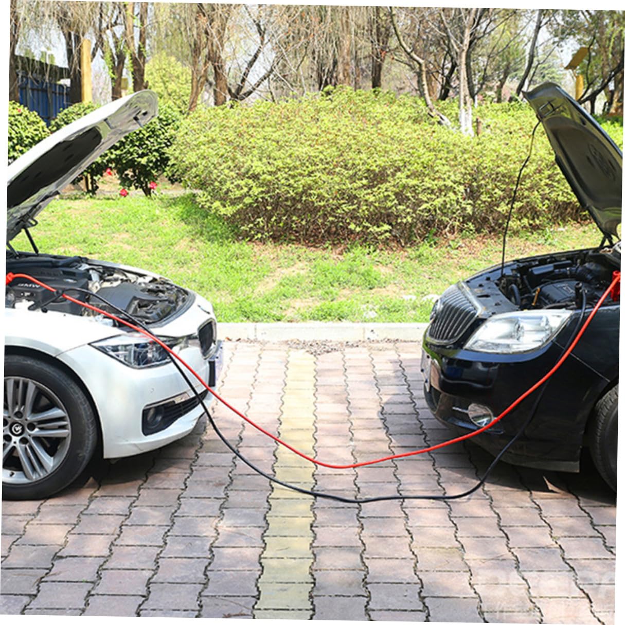 POPETPOP 2500a Câble de Démarrage Mètres Câbles pour Voiture Suv Camion Fil Épais Connecteur Rapide Utilisation Urgence