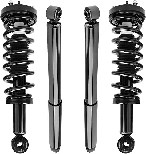 Miniatura 67 de Detroit Axle - Kit de amortiguadores de 4 puntales para Ford Escape 14-19, 2 puntales delanteros con resorte helicoidal 2 amortiguadores traseros