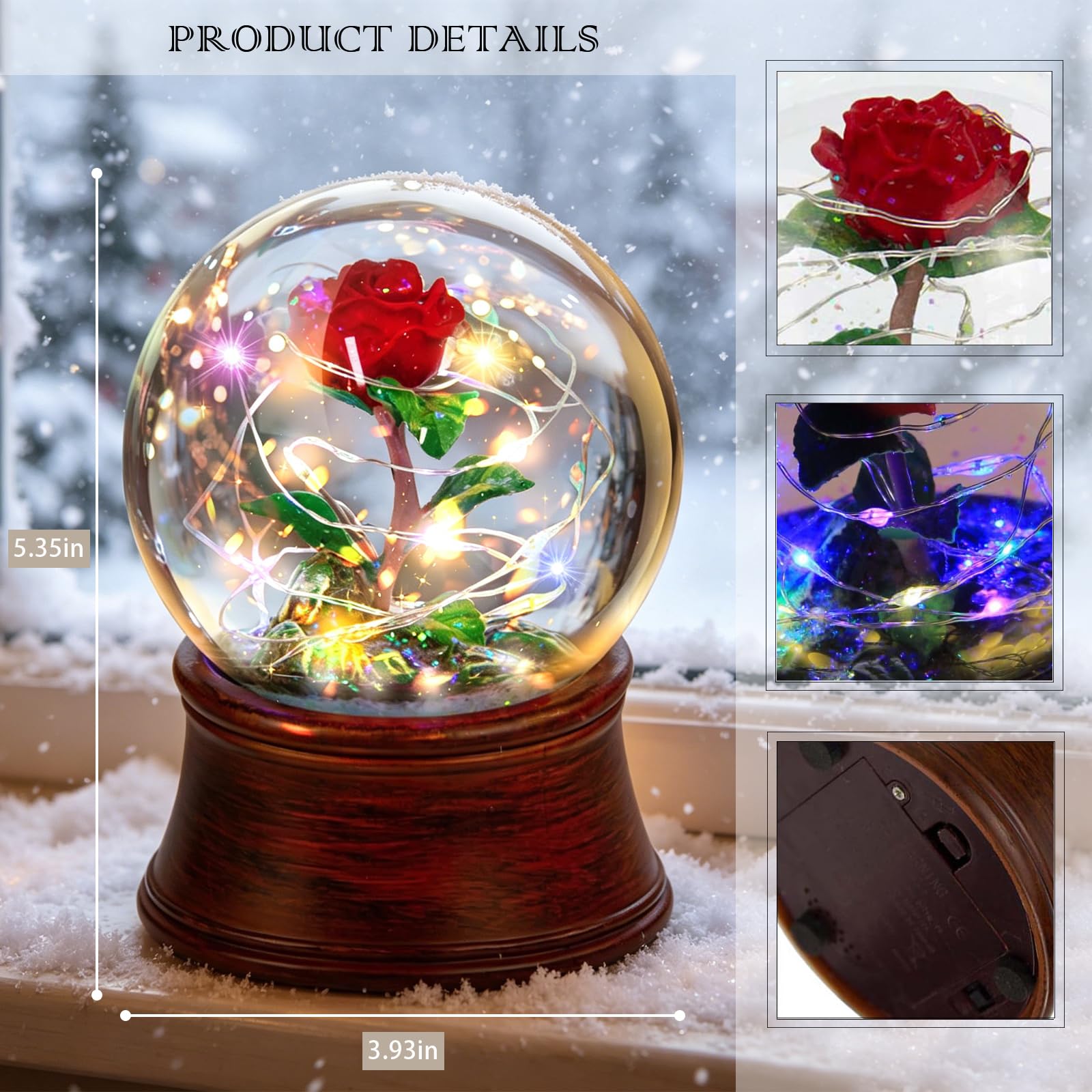 ゼベワン　ROSE RING WATERGLOBE (スノードーム) ゼベワン ROSE RING WATERGLOBE (スノードーム) 【公式通販】
