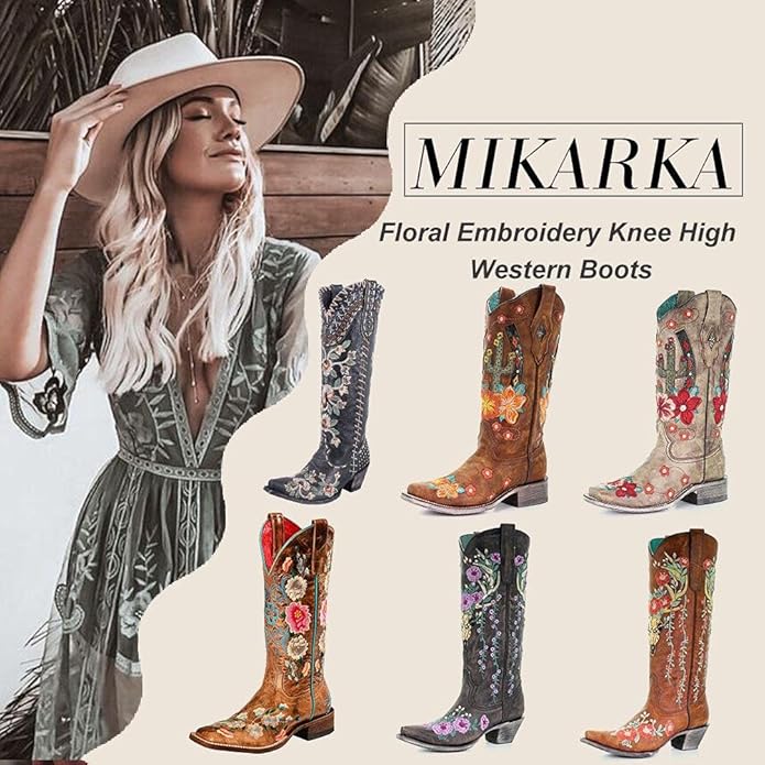 Mikarka Embroidered Pointed Stitched National