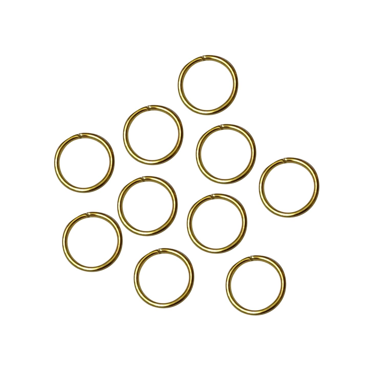 Excellentcrafts Metal Gold/Silver Jump Rings for Jewellery Making (Pack