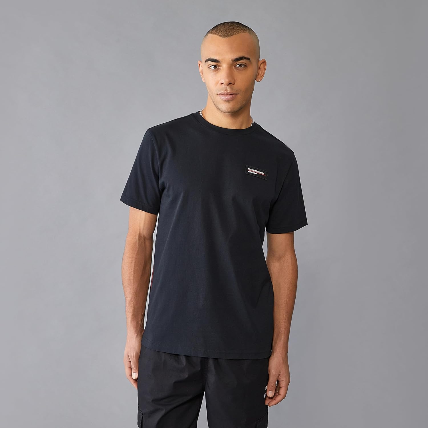 Porsche Motorsport Logo T-Shirt - Black/White - Image 2