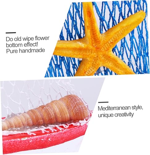 Miniatura 6 de HEALEEP 4 piezas de estilo mediterráneo Mini Dhow Row Boat Gift Ornaments Nautical Party Favores Mini Ornamento Casa Regalos de Madera Barco Velero