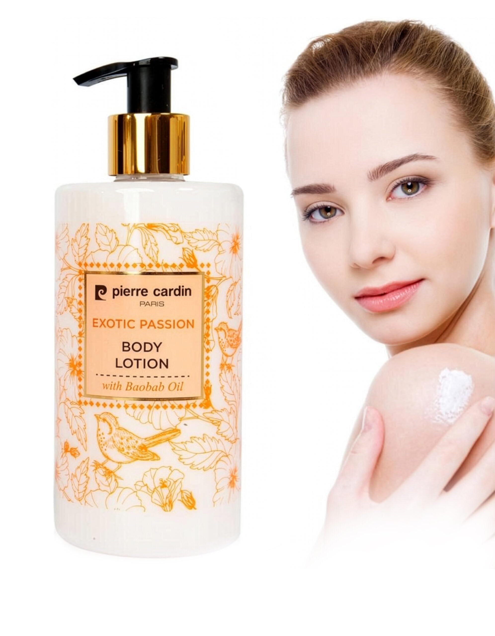 Pierre Cardin Exotic Passion Babobab Yağı İçeren Besleyici Ve Nemlendirici Vücut Losyonu, 350 Ml (3 paketi)