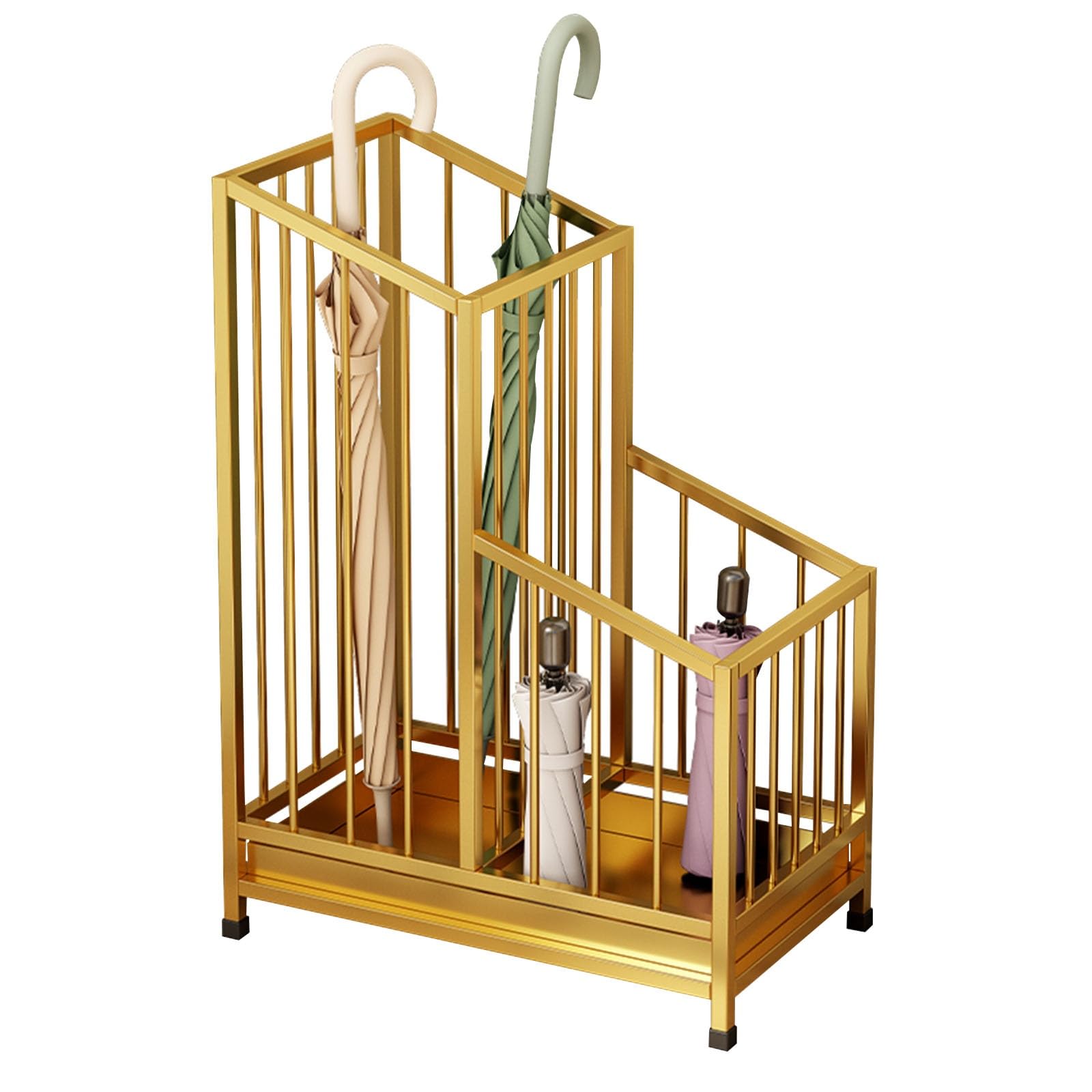GYRAZXS Metal Umbrella Holder with Removable Drain Tray and Mats | Space-Saving Stand for Organized Home Entryway