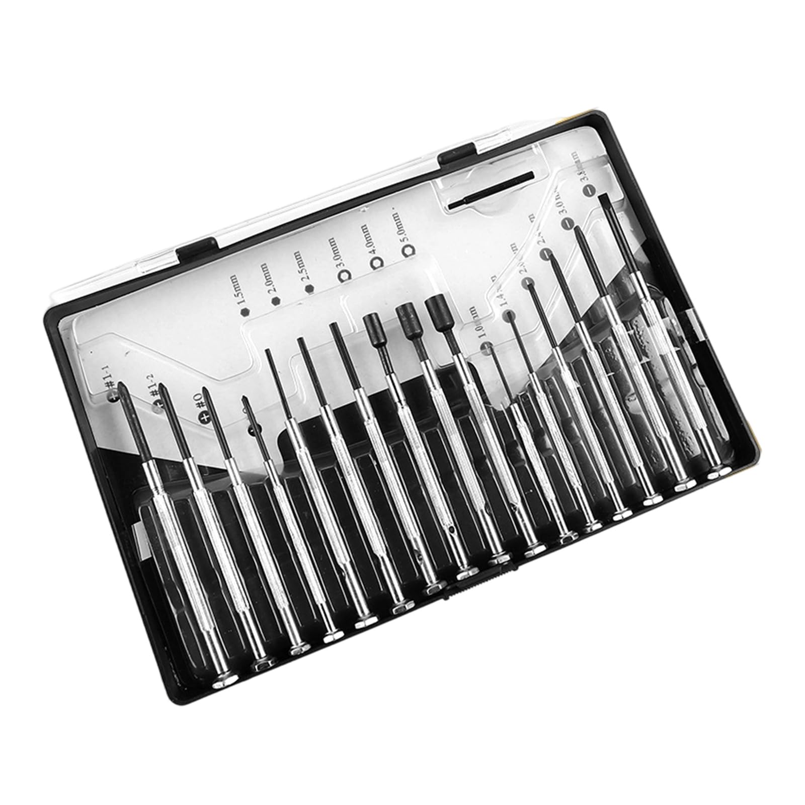 Kaccde 16 Piece Set Multifunctional Screwdriver Set For Watches Glasses Phones Laptops Durability Steel Construction Ergonomic Grip Multifunctional