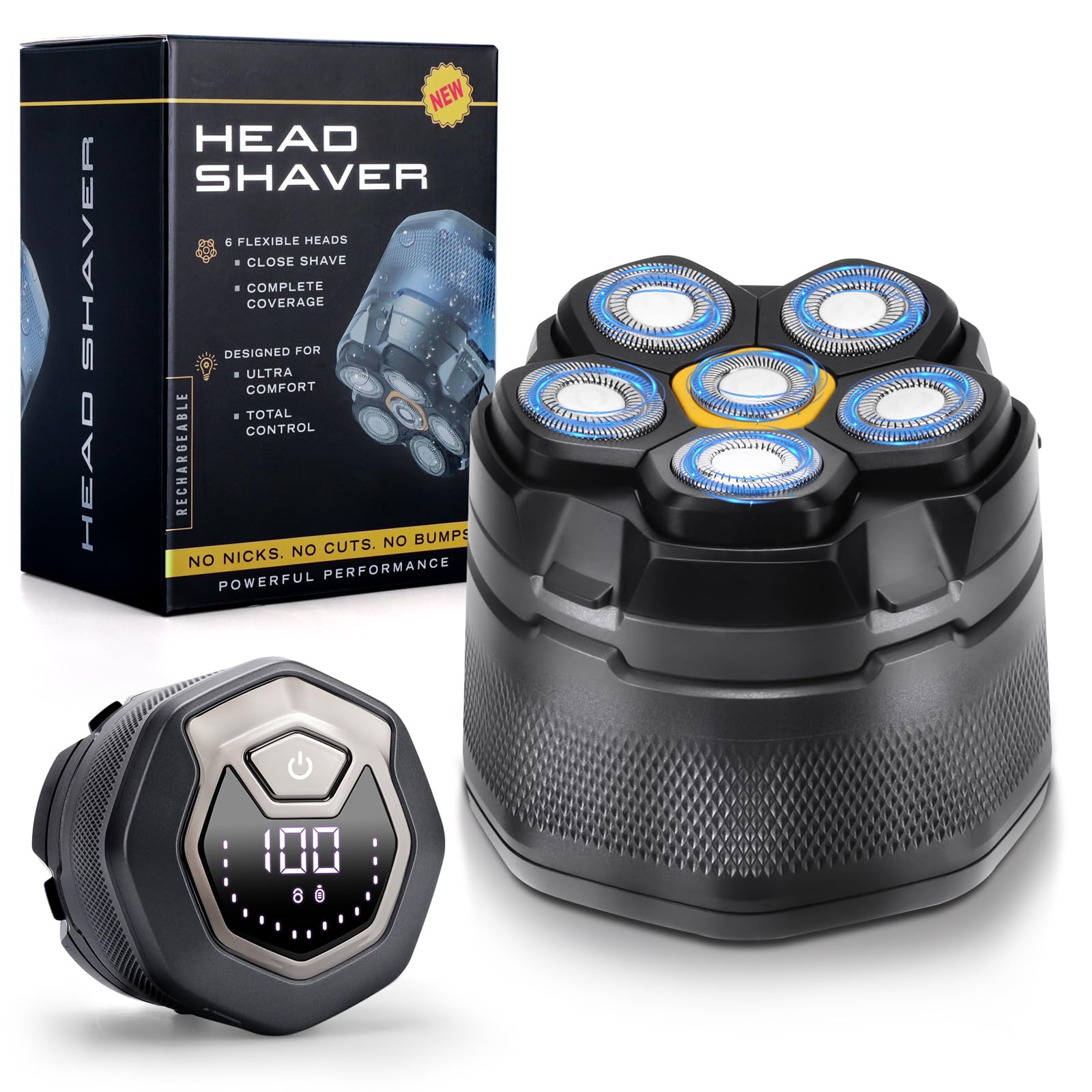 オーボエ シェーバーヘッドディップ　12本セット Amazon | Beedove スキンヘッド用シェーバー 99枚刃 スキンヘッド