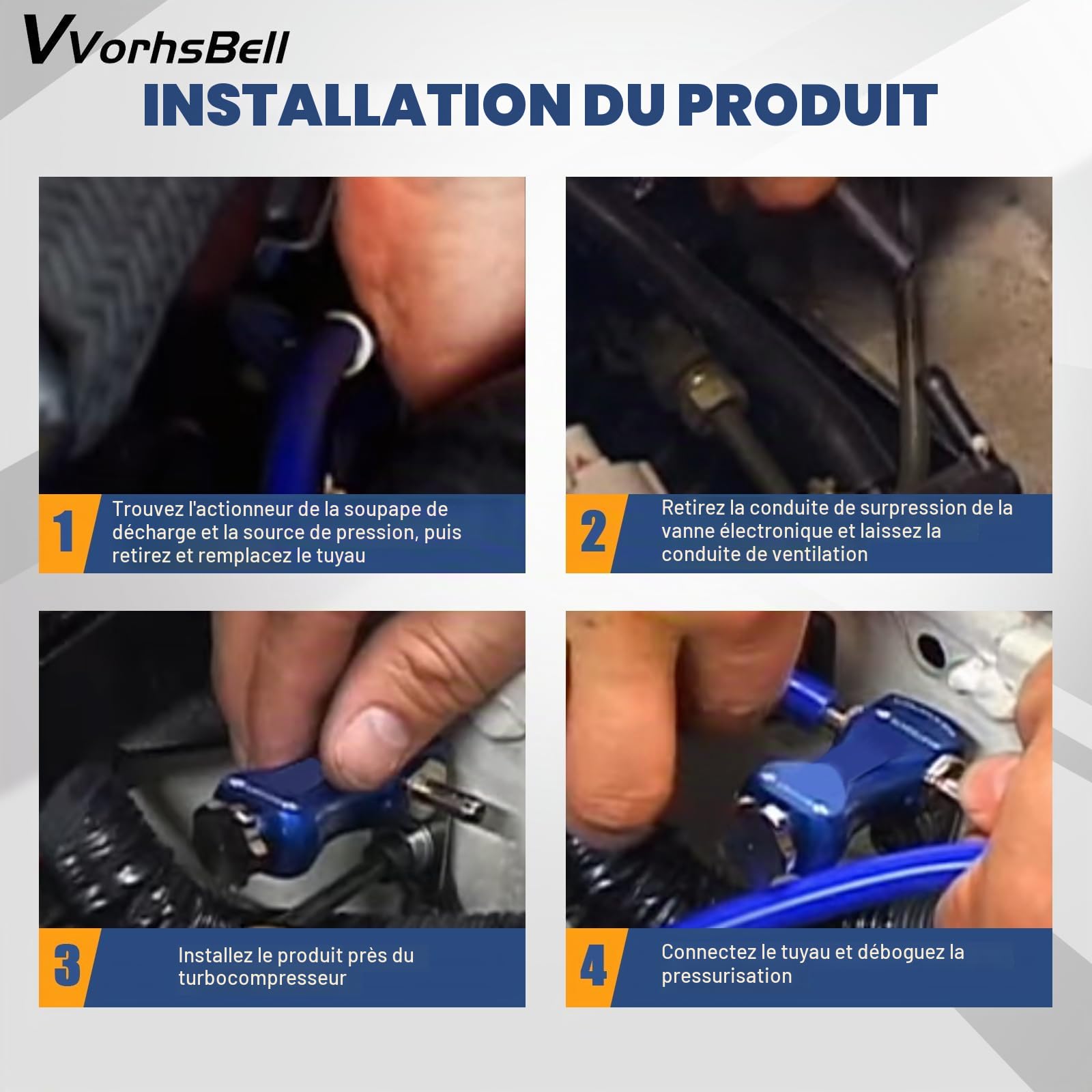 Vanne de commande manuelle du turbo Régulateur de pression turbo universel pour voitures, contrôleur turbo performant, conception légère et installation facile