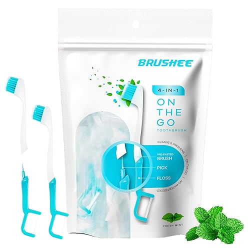 Miniatura 7 de La evolución del cuidado bucal  Herramienta 3 en 1 (mini cepillo prepegado + hilo dental + púa)  Envuelto individualmente  Desechable  Cepillos de