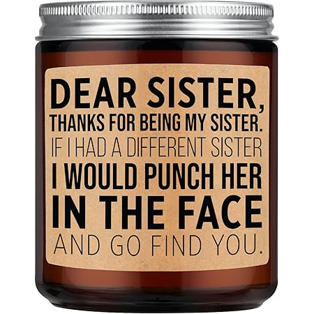 Amazon.com: Funny Sister Candle, Best Sister Gifts, Funny Gifts For