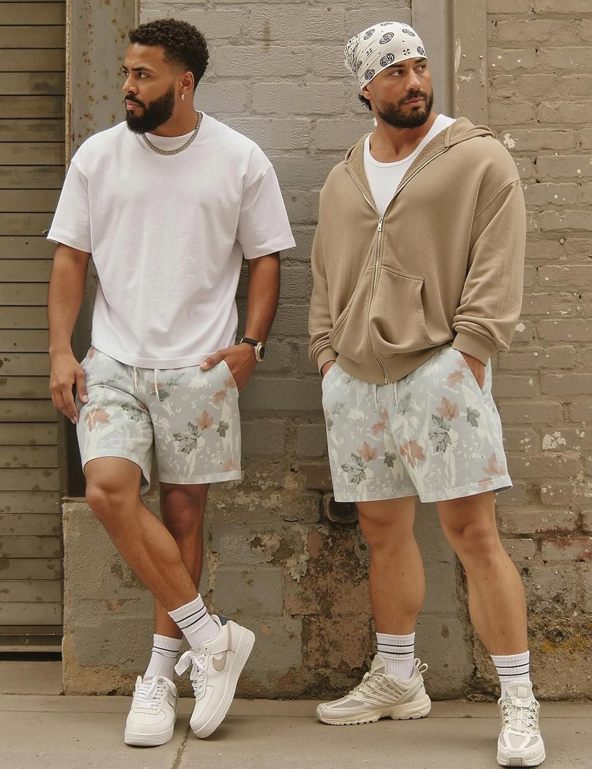 Flygo Men's Graphic Print Camo Shorts Fashion Designer Workout Shorts Retro Casual Cool Streetwear Short Pants - Image 5