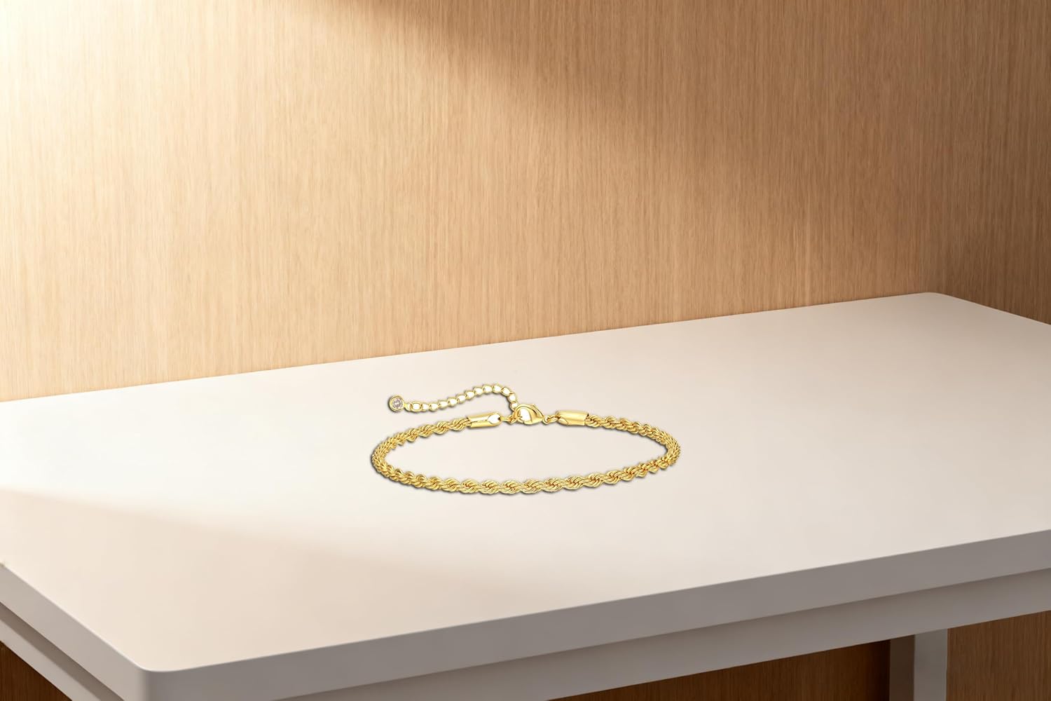 Gold Stackable Bracelets for Women Dainty Chunky Gold Rhinestone Bracelet Stack Stainless Steel Non Tarnish Chain Bracelets Jewelry Sets Gifts for Women - Image 7