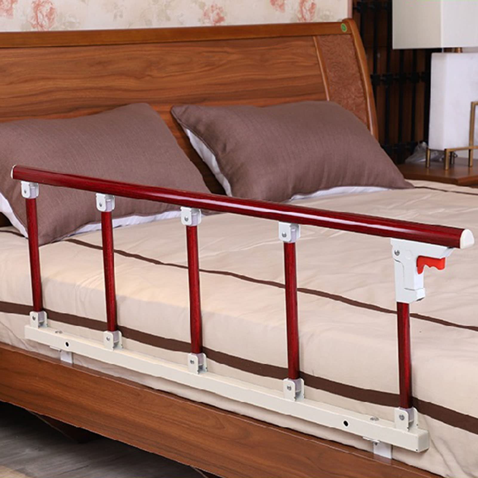Barre de sécurité pour lit réglable pour se lever facilement le matin