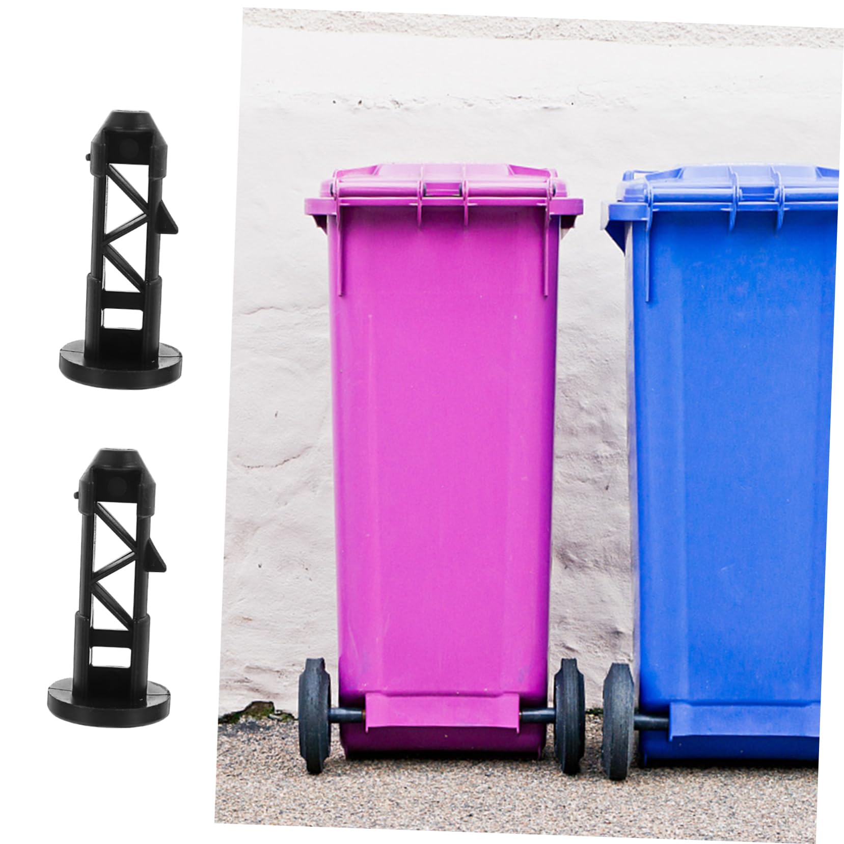 DECHOUS 10Pcs Outdoor Trash Can Cover Link Bolts Latches for Connecting Shafts Essential Trashcan Accessories for Sanitation Needs Easy Installation for Waste