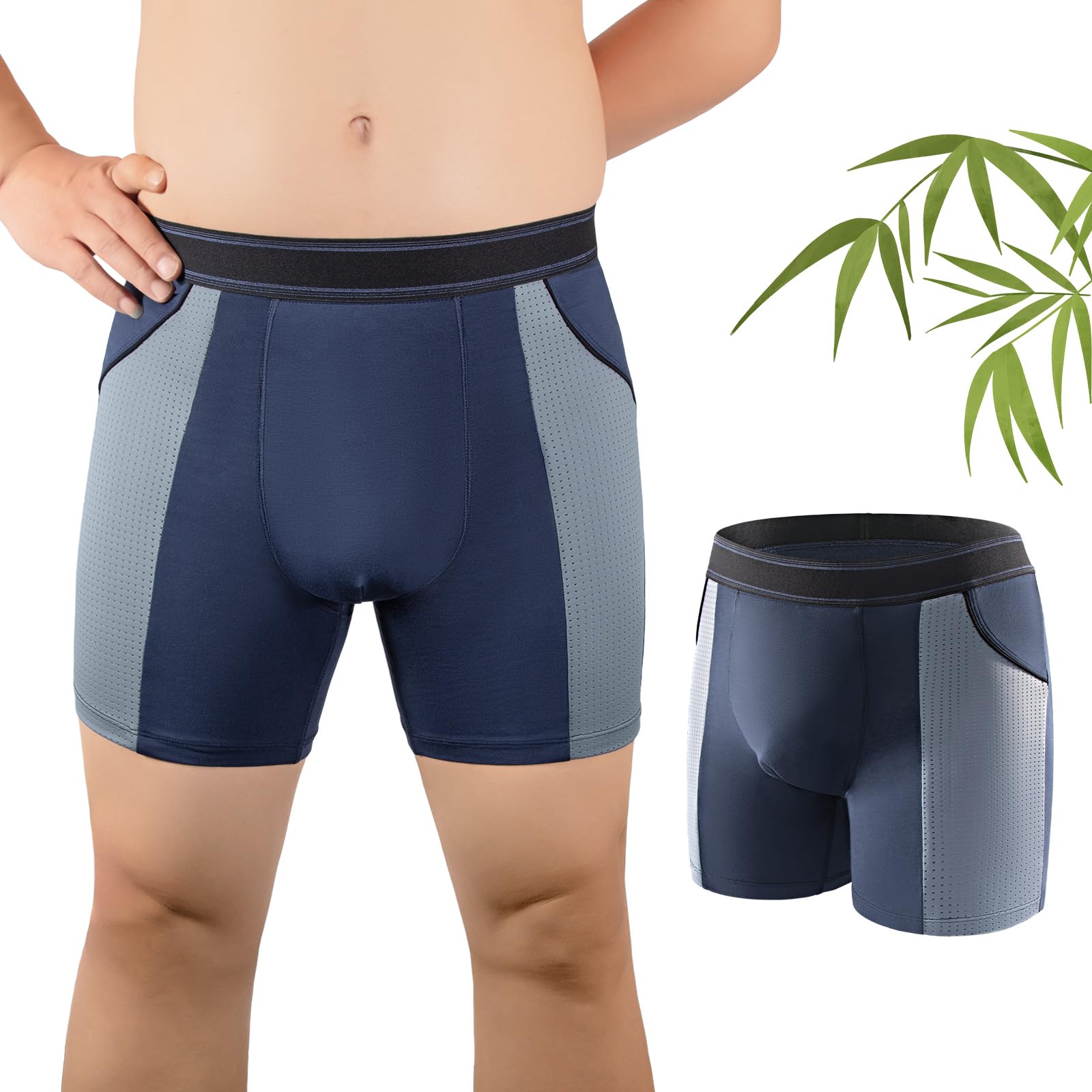 Carer Mens Incontinence Underwear Washable Incontinence Underwear for Men 80ml Absorbency Reusable Leak Proof Underwear for Men Bladder Leak