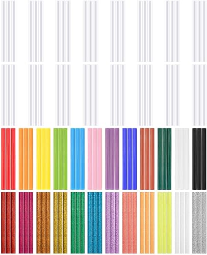 Miniatura 8 de Gartful 120 barras de pegamento caliente doradas, barras de cera de pistola de pegamento caliente de 0.28 x 3.9 pulgadas, mini barras de pegamento