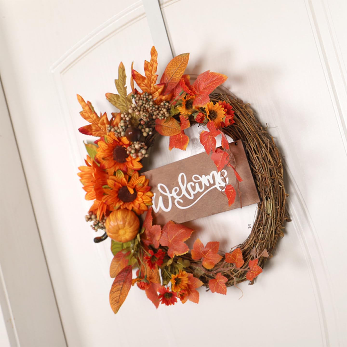 Ghirlanda per La Porta D'ingresso, Ghirlanda Artificiale Decorazioni per La Porta del Ringraziamento