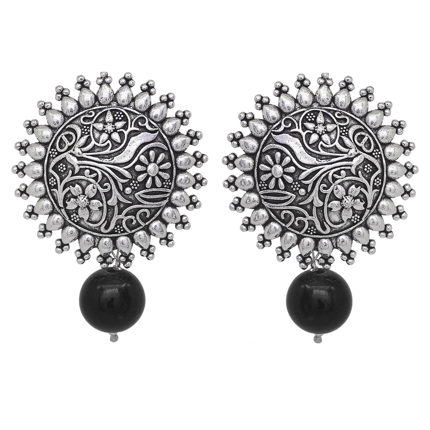 See full amazon price history chart for V L IMPEX Designer Silver Plated, Metal & Oxidized Slver Brass Earring for Womens & Girls, Black V L IMPEX Designer Silver Plated, Metal & Oxidized Slver Brass Earring for Womens & Girls, Black (B07L7L2NGM) Amazon Price History, Amazon Price Tracker