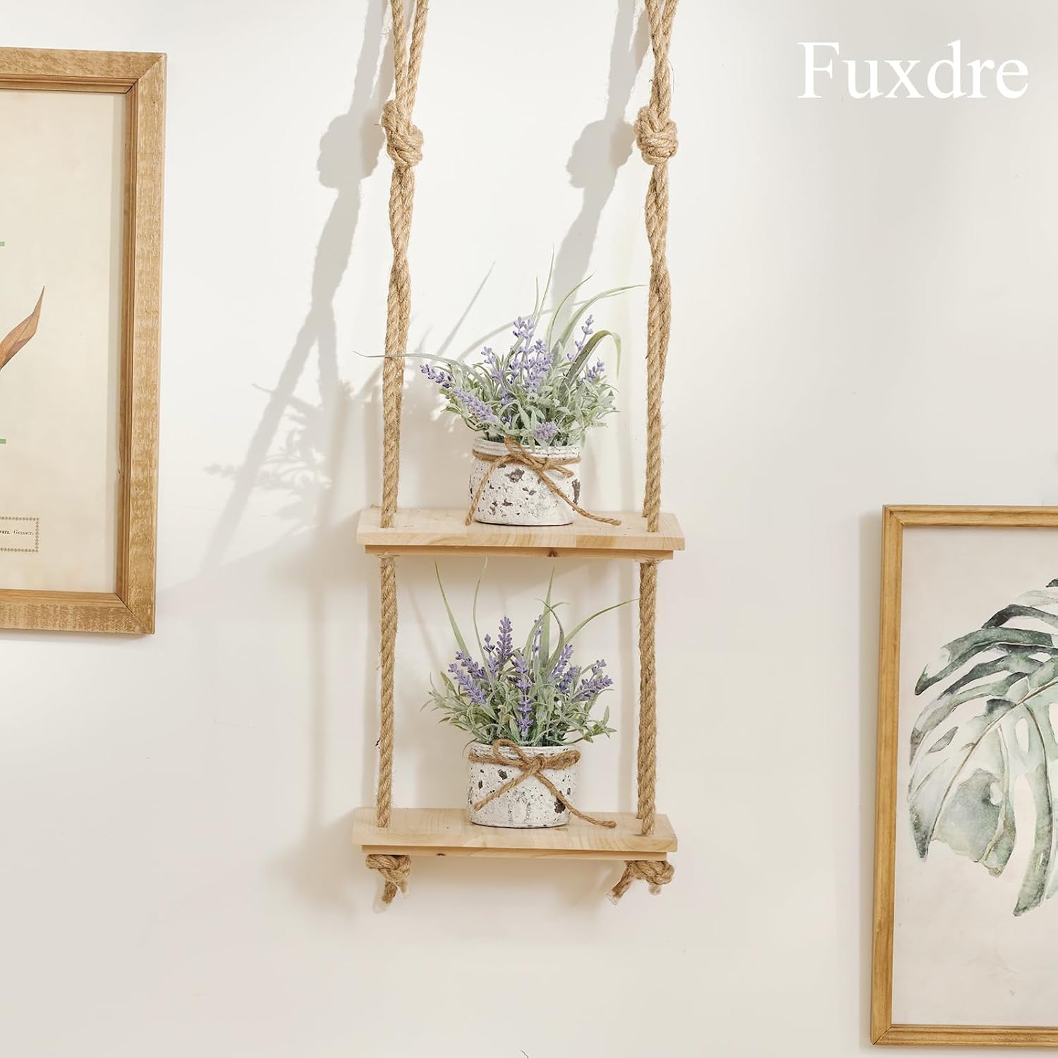 Small Fake Plants, 2 Pack Mini Artificial Plants Fake Lavender Plant in Pot, Lavender Decor and Dining Room Desk Shelf Bathroom Living Room (A-2pcs) - Image 5