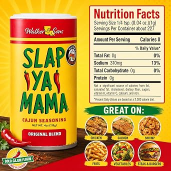 Slap Ya Mama Original Cajun Seasoning, 4 oz
