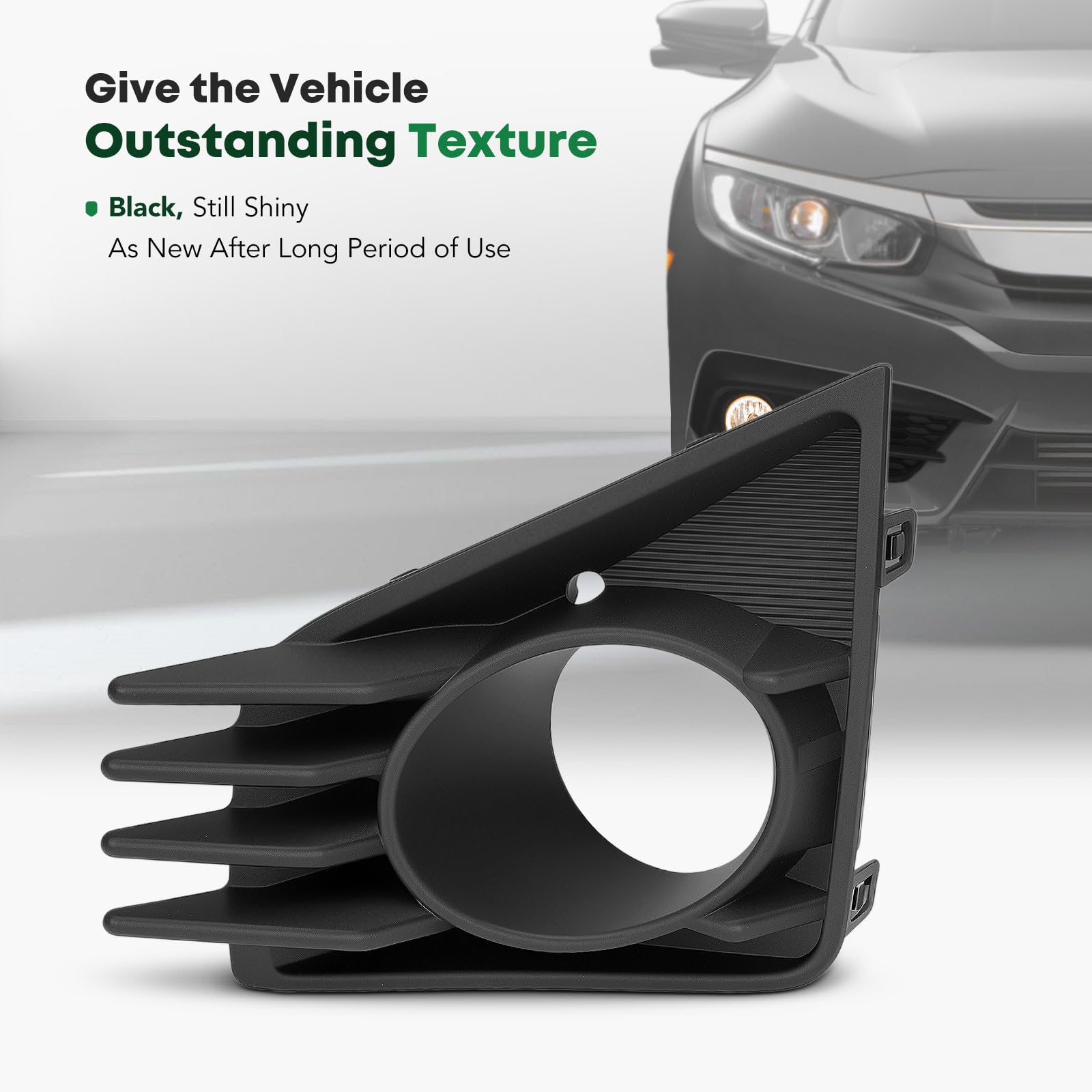 Amazon | YHTAUTO 三菱用フロント助手席側フォグライトベゼル | Mirage