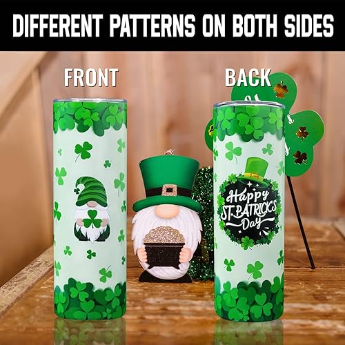 Miniatura 2 de Taza de San Patricio vaso verde taza de café de trébol regalo del día de San Patricio regalos irlandeses para mujeres y hombres accesorios del día