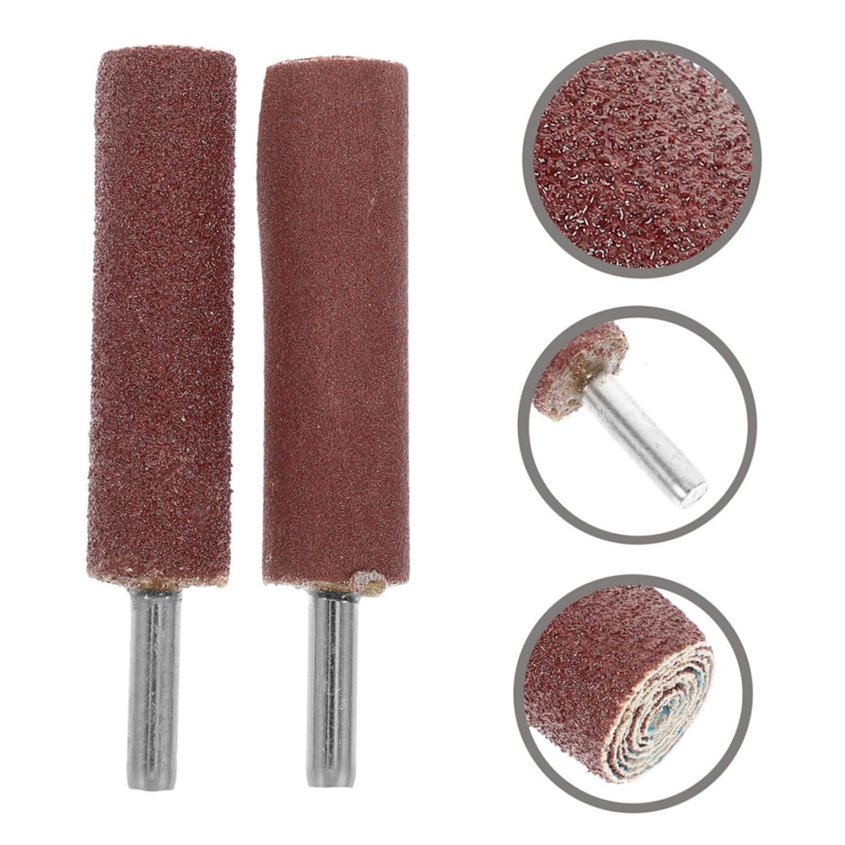 PRETYZOOM 1Set Rotary Tool Sanding Drum Sandpaper Drum with Grit Sanding Rollers and Shank for Woodworking Polishing and Surface Finishing Flap Wheel Kit for Drill