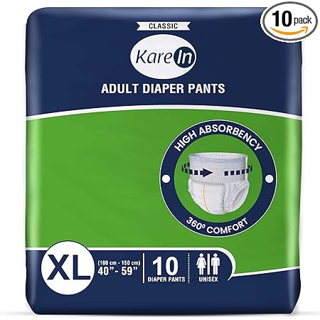 Kareln Classic Adult Diaper Pants, Extra Large 100 - 150 Cm (40