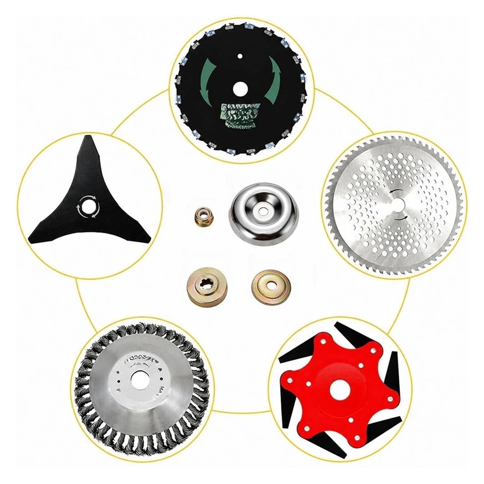 Kit D'écrou De Fixation D'adaptateur De Tête De Coupe Universel