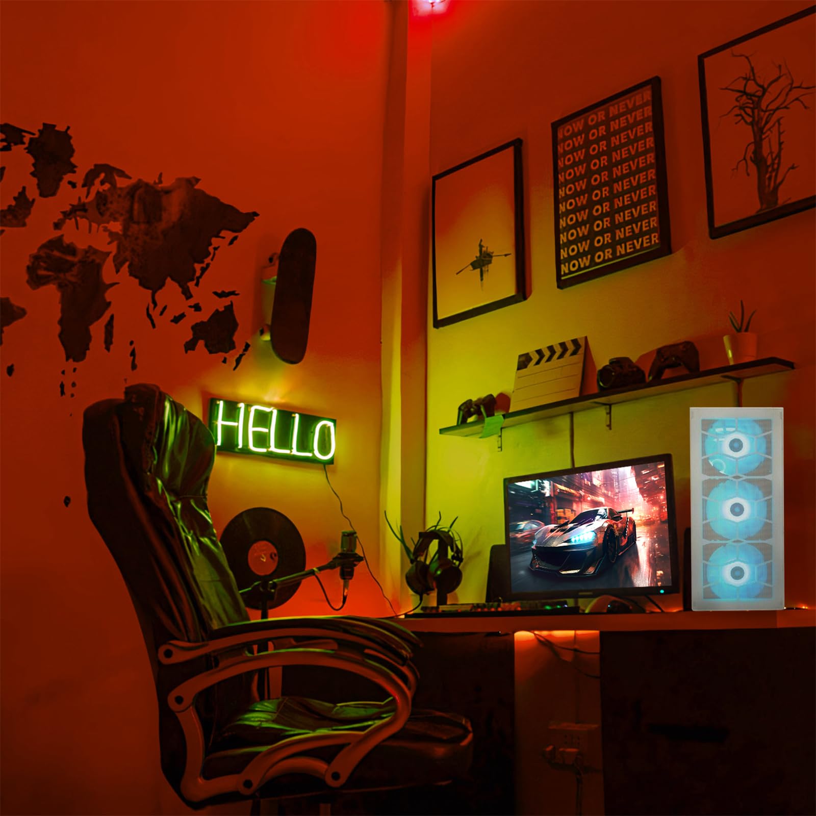 dcl24.de Gaming PC AMD Ryzen 3 3200G, AMD Radeon Grafik Vega - 500GB SSD, 16GB Gamer PC mit 4x4.0 GHz, Rechner mit WLAN, Computer mit Windows 11 Pro