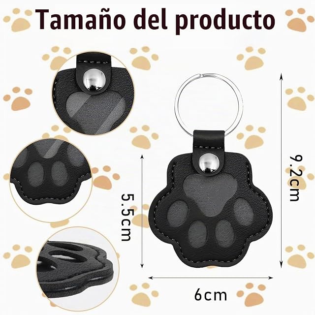 Foto 2 de 7 de JOOTUEPO Llavero Huella de Mascota 3 Piezas