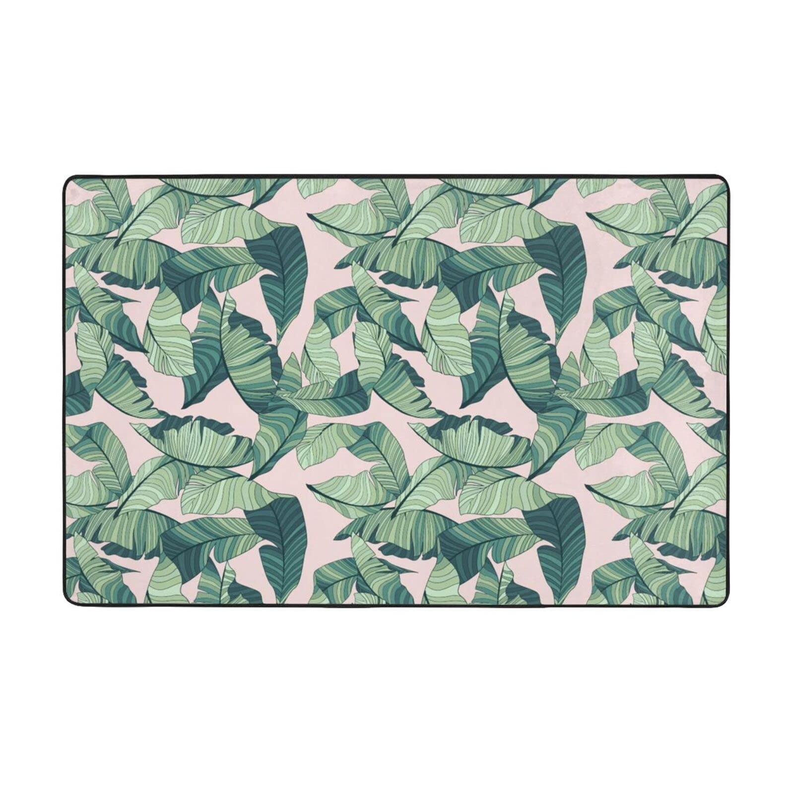 Tapis antidérapant cuisine et salle à manger motif palmier 150x100