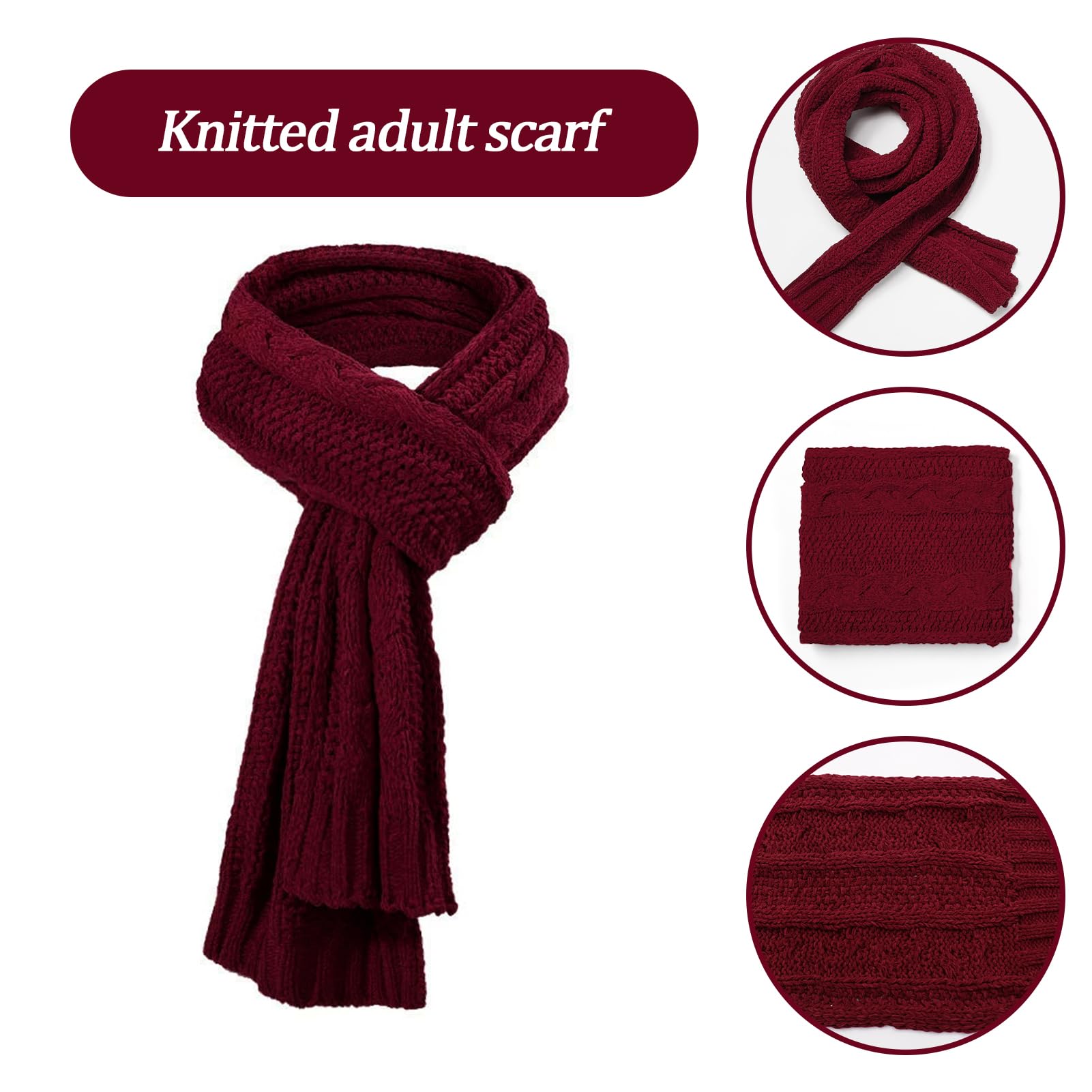 GIBZ Damen Mütze Schal & Handschuhen für Winter mit Fleece