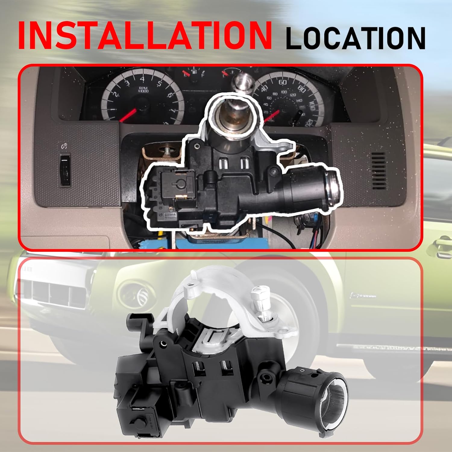 Ignition Lock Housing 989-019 Compatible with Ford Escape 2008-2012 Ford Focus 2009-2011 Mazda Tribute 2008-2011 Mercury Mariner 2008-2010 Replaces 9L8Z3511A ZZDB66160