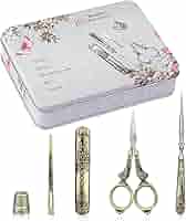 アンティーク ケース付きハサミ ⑅︎* Amazon.co.jp: TUKUMO アンティーク糸きりハサミ 刃先保護カバー