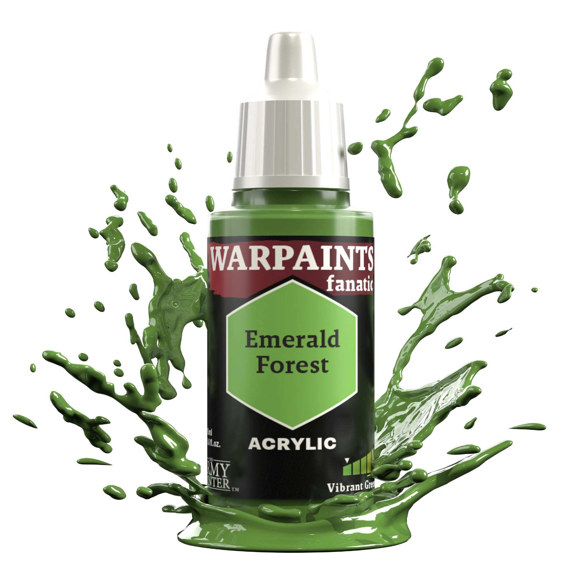 The Army Painter, Warpaints Fanatic Emerald Forest Single Acrylics, Miniature Hobby Painting, Quality Paint for Miniature Wargaming