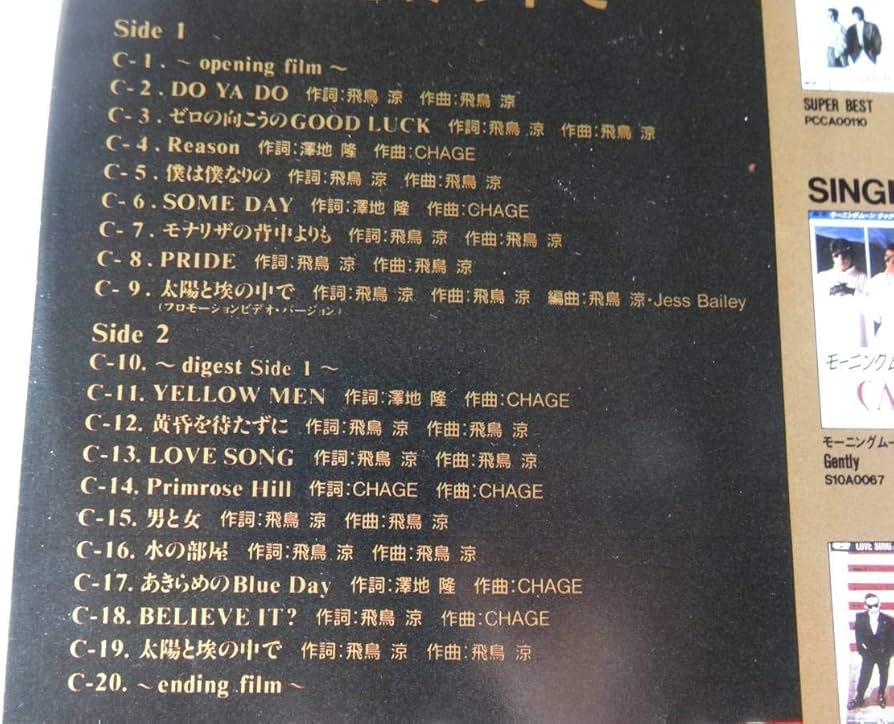 Amazon.co.jp: 太陽と埃の中で [Laser Disc] : チャゲ&飛鳥, チャゲ