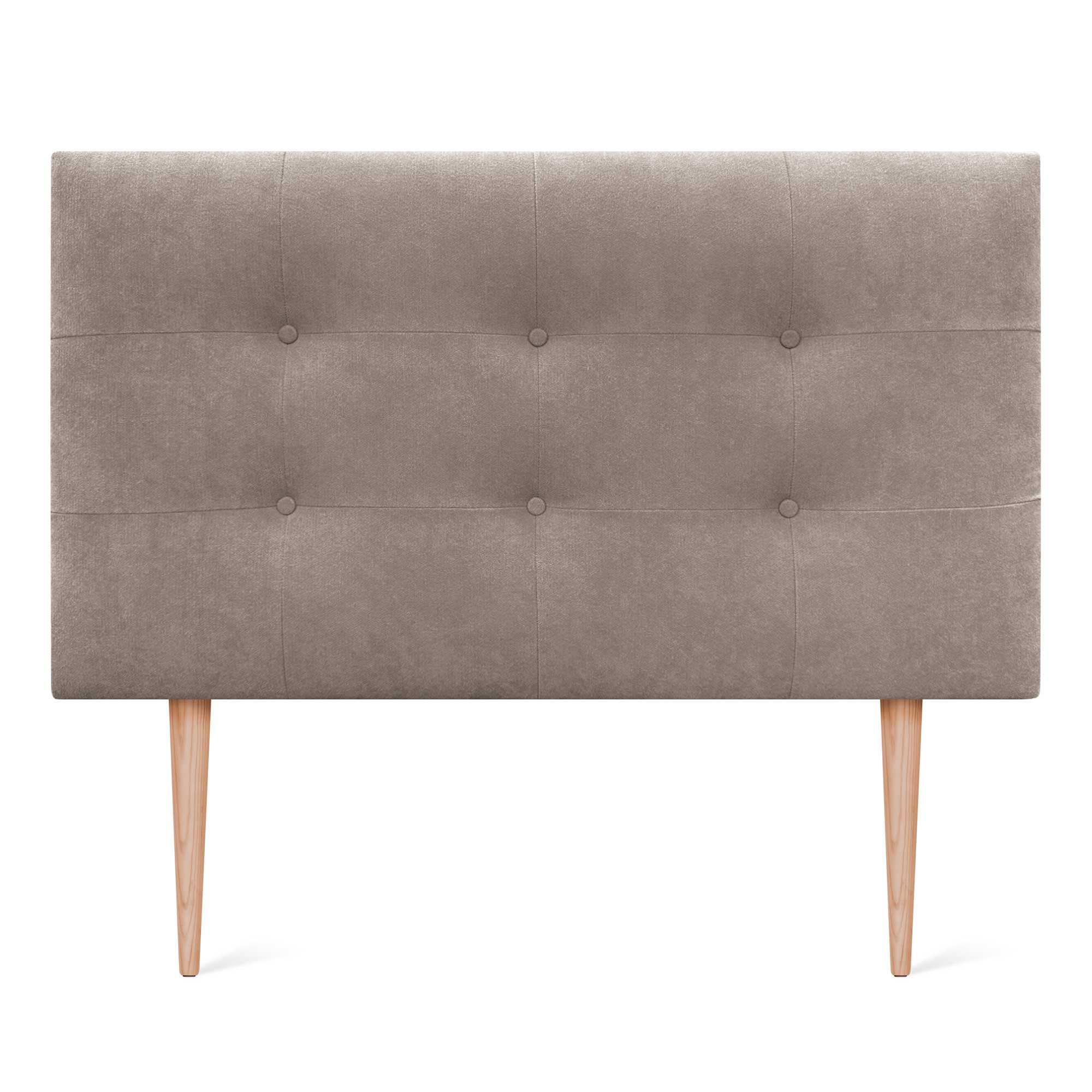 DHOME Cabecero, Cabezales de Cama Capitoné hasta el Suelo. Cabezal tapizado ACUALINE Tela y Polipiel. Cabeceros de Cama Matrimonio e Individual (Tela Tierra, 95x115cm con Patas (Camas 70/80/90))