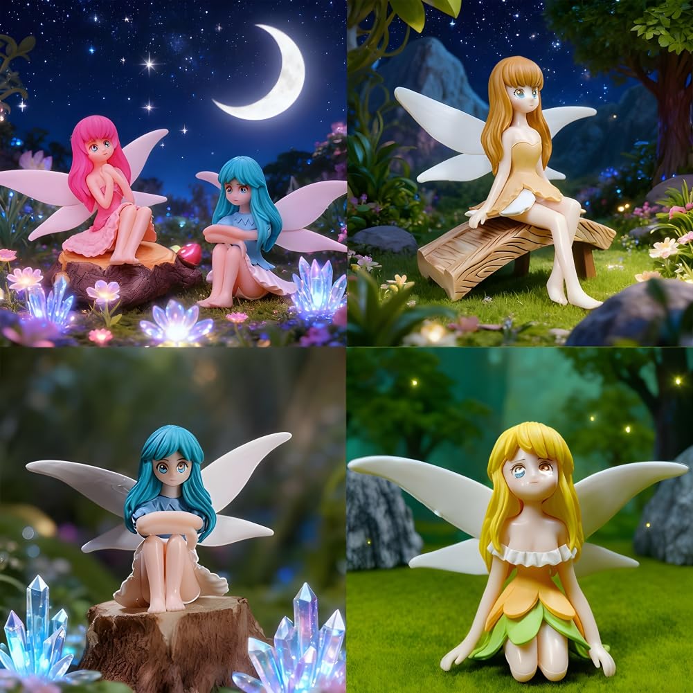 Leadigol Miniatur-Mädchenfigur – Süße Deko Für Kuchen, Feengärten & Terrarien