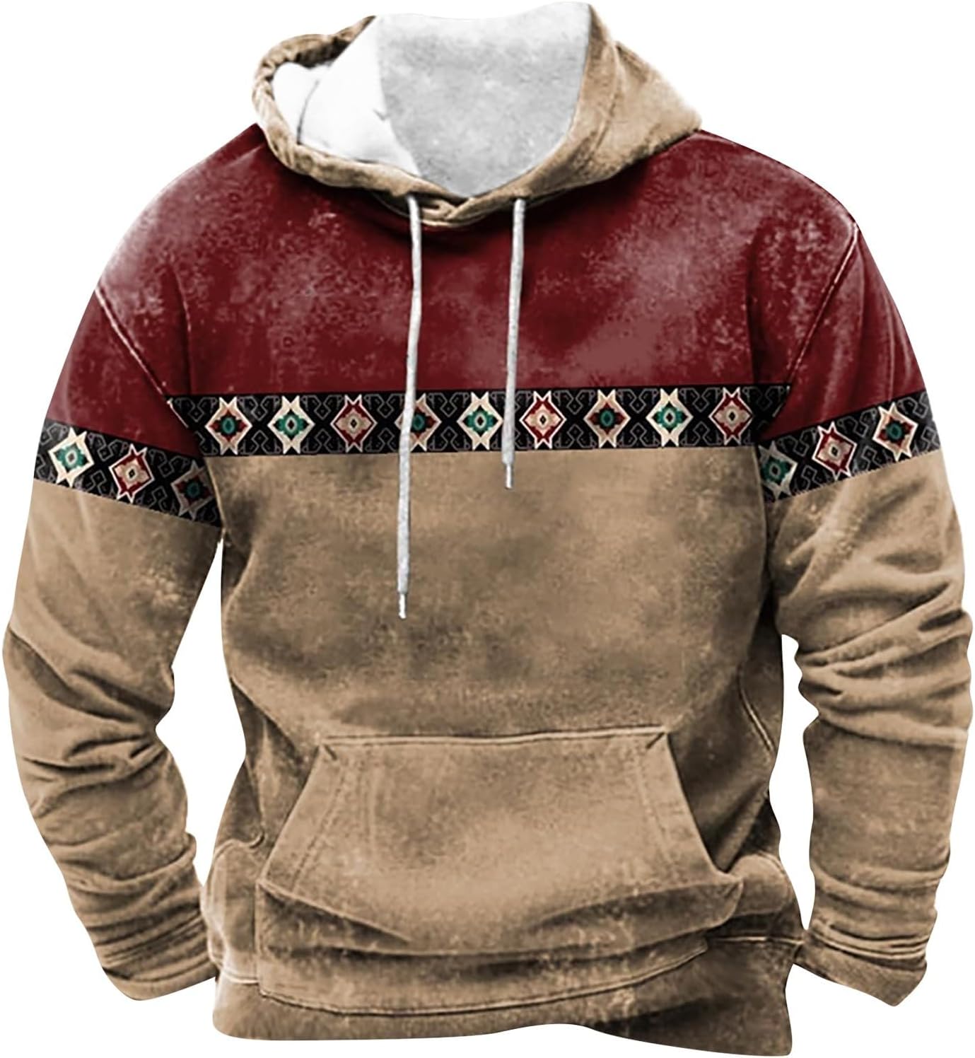 Western Hoodies for Men Tribal Aztec Cowboy Ethnic Kuwait Ubuy