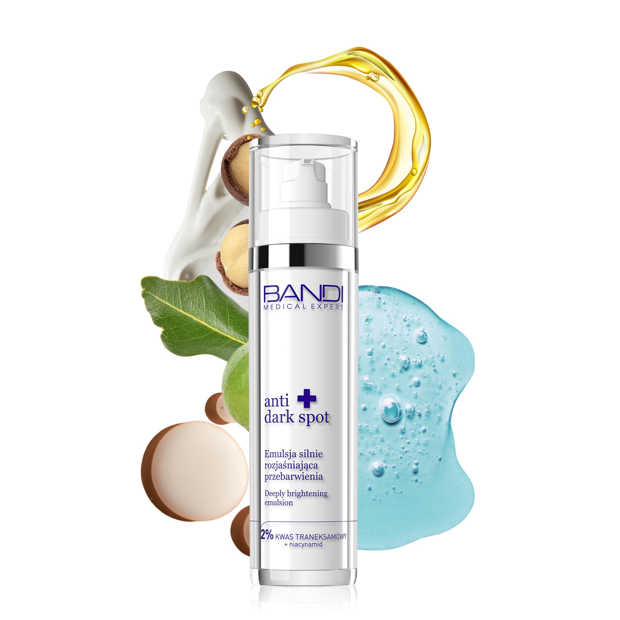 Bandi - Crème Éclaircissante Anti-​Hyperpigmentation avec Acides Aminés et Niacinamide Réduit taches et rougeurs grâce à l'Allantoïne idéale pour peaux sensibles Pour une peau lumineuse et uniforme!
