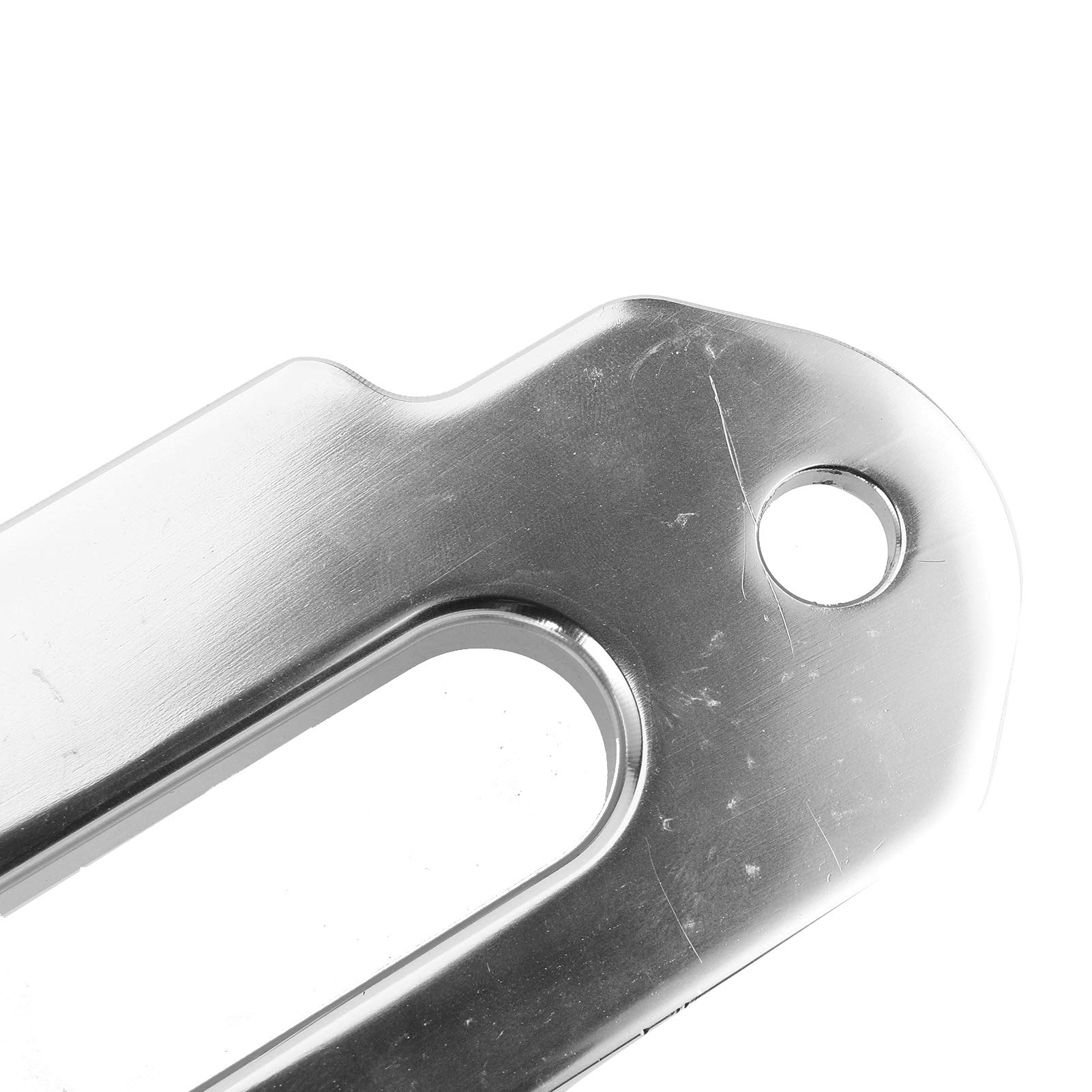 Aramox Guida Verricello Passacavo in Alluminio per Fune Sintetica 2500-4000 Libbre con Passo 124 mm, Accessorio Offroad