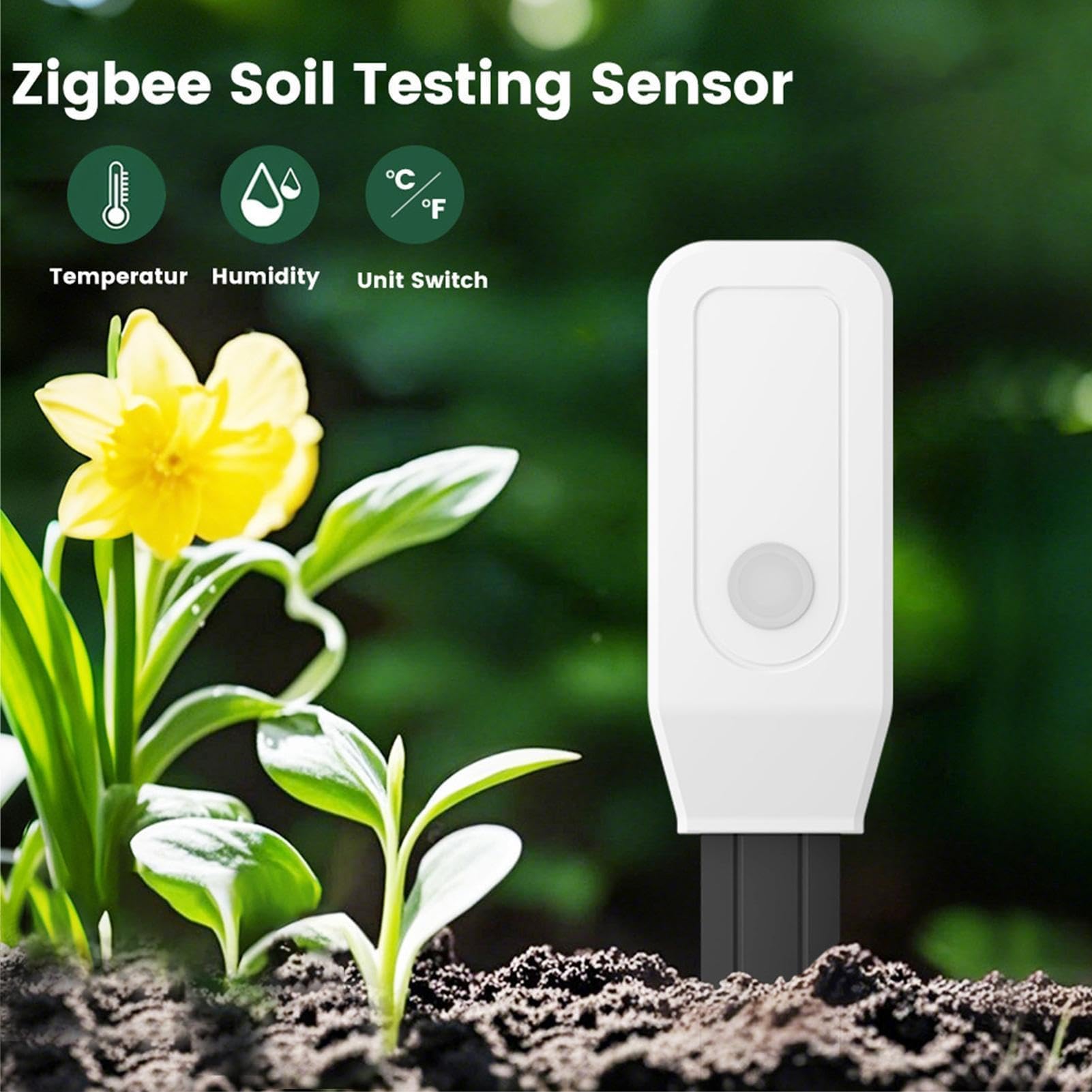 Humidimètre pour sol végétal, capteur d'humidité pour l'agriculture, le jardin, la pelouse et la serre – Indicateur essentiel des eaux souterraines pour l'agriculture et le paysage d'arrière-cour