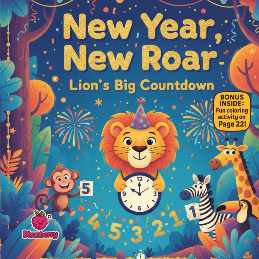 New Year, New Roar: Lion’s Big Countdown Adventure: A funny rhyming picture book about courage, confidence & celebrating New Year