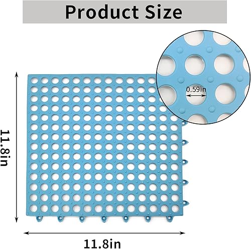 Miniatura 7 de BNOSDM Alfombrilla para patas de conejo, 4 unidades, tapete de plástico para descansar con agujero para conejillo de indias, chinchilla, hurón,
