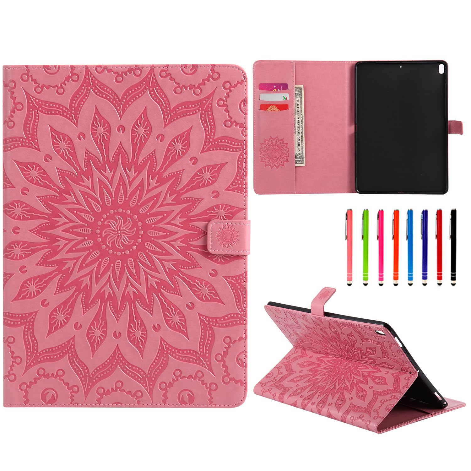 iPad mini 6 étui rose housse de protection antichoc clapet aimanté - 7