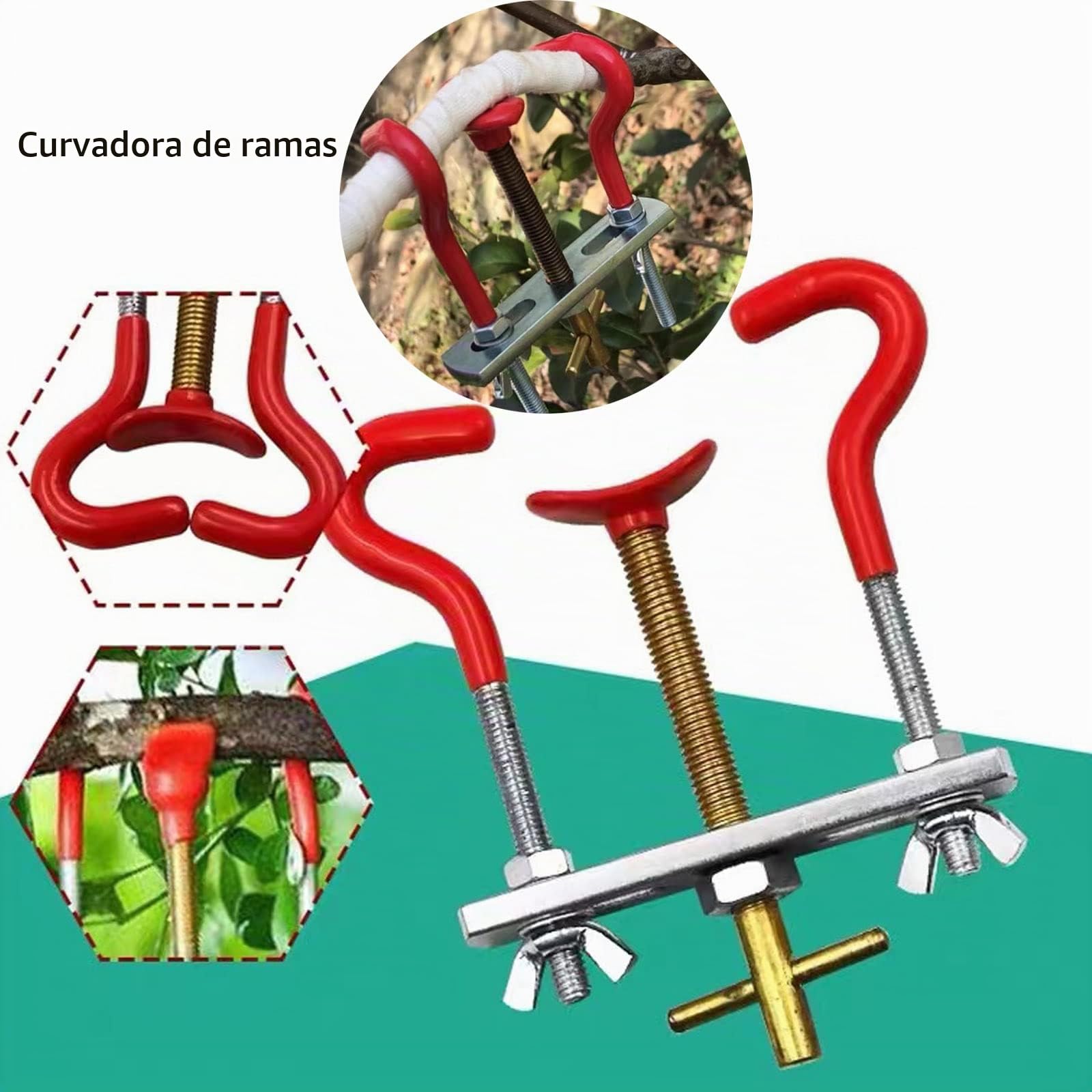 RoseFlower 15 Piezas Juego de Herramientas para bonsái de jardín, de Acero al Carbono, Incluye Tijeras con Pala Rastrillo Alicates de Alambre Cortador Balcón Plantas Suculentas con Funda de Nylon