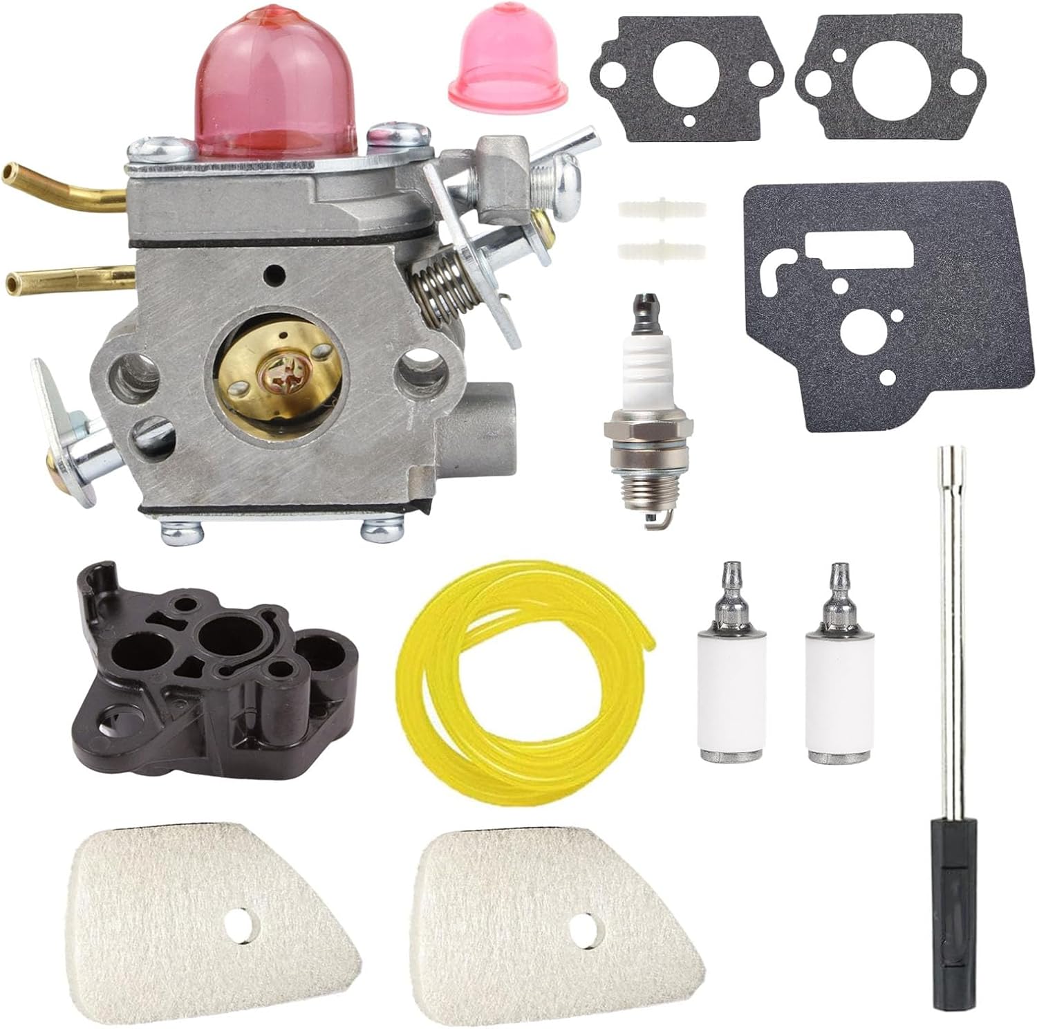 531127910 Carburetor Tune Up Kit for Husqvarna 130L 130C 330LK Trimmer Brushcutter Carb - with Air Filter